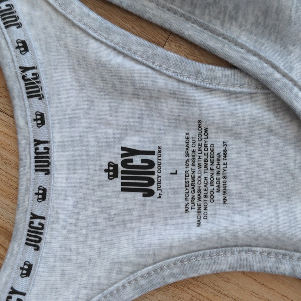Juicy Couture Racerback Tank Size L - Picture 2 of 4